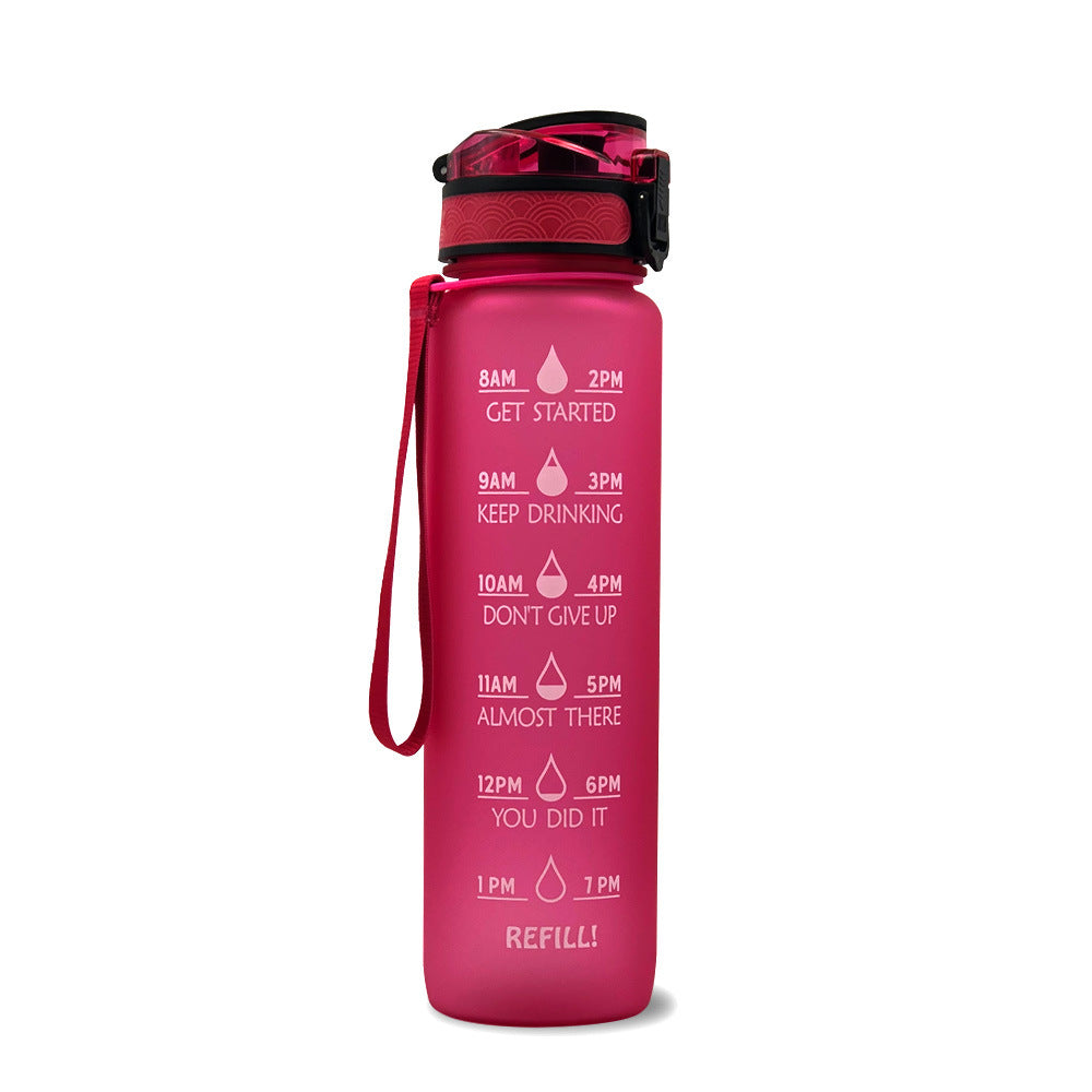 1L Tritan-Wasserflasche mit Zeitmarkierung