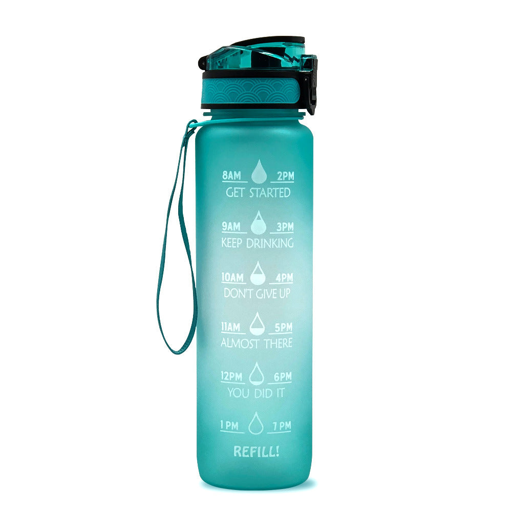 1L Tritan-Wasserflasche mit Zeitmarkierung