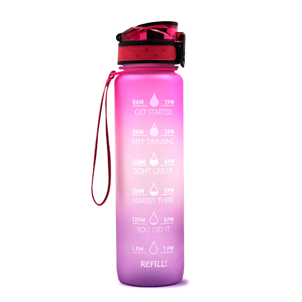 1L Tritan-Wasserflasche mit Zeitmarkierung