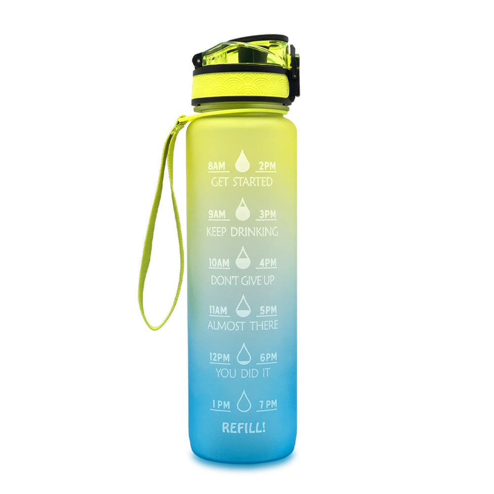 1L Tritan-Wasserflasche mit Zeitmarkierung