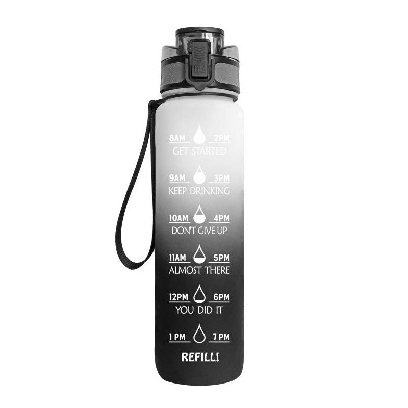 1L Tritan-Wasserflasche mit Zeitmarkierung