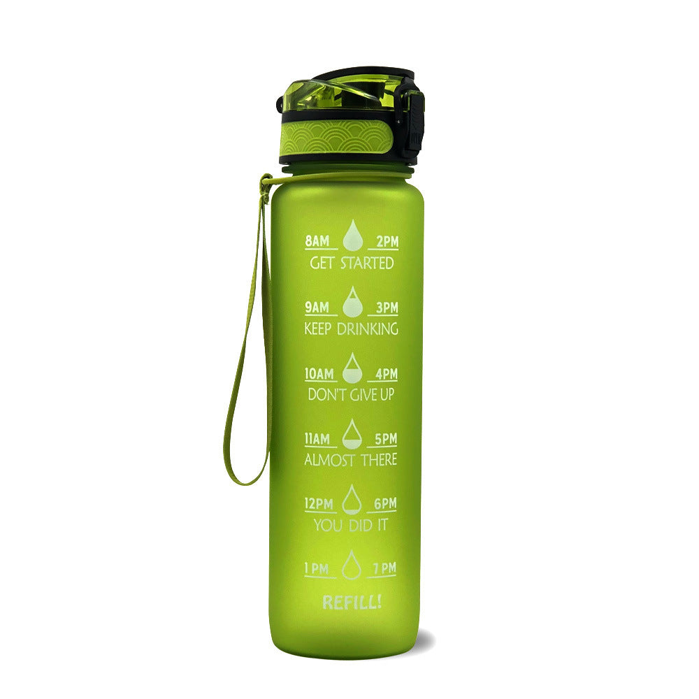 1L Tritan-Wasserflasche mit Zeitmarkierung