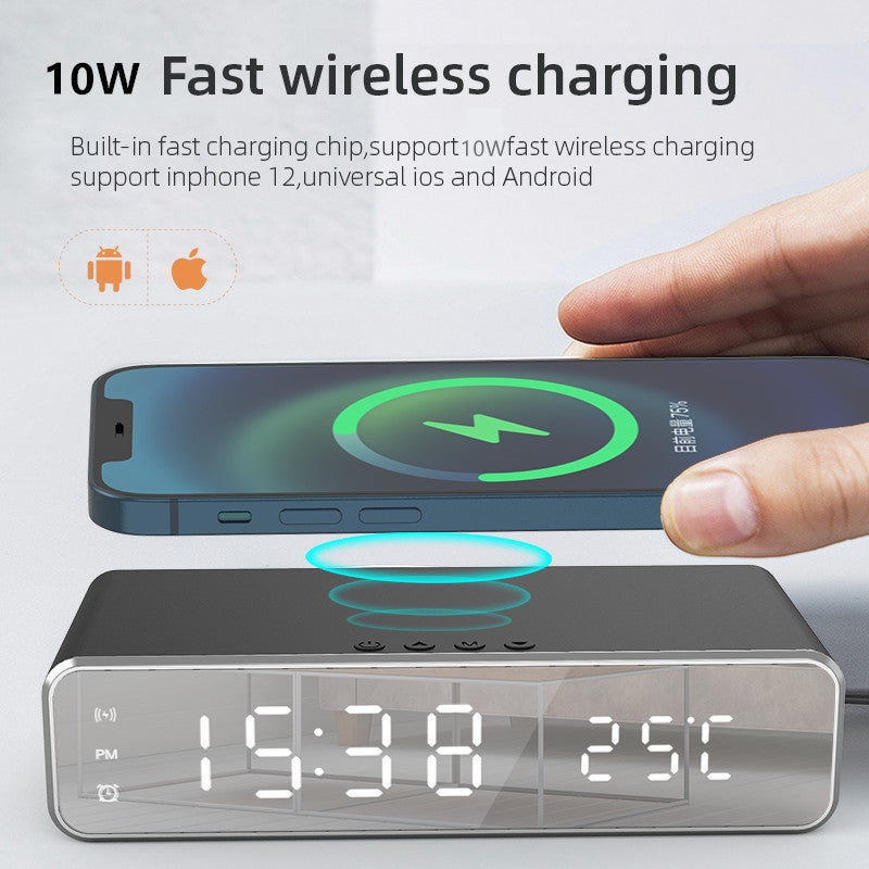 Elektrische drahtlose Telefon Ladegerät mit integrierter Digital Uhr und Thermometer