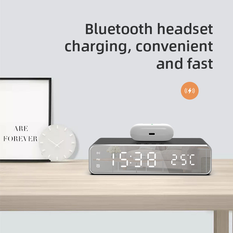 Elektrische drahtlose Telefon Ladegerät mit integrierter Digital Uhr und Thermometer