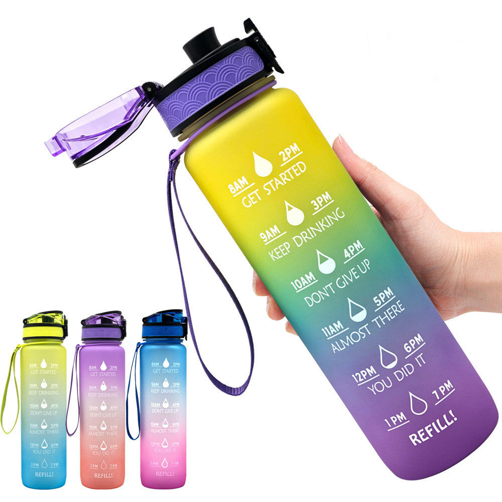 1L Tritan-Wasserflasche mit Zeitmarkierung