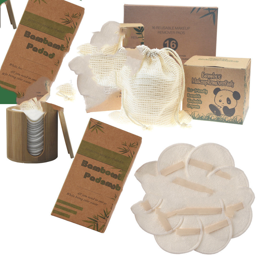 Bambusfaser-Make-up-Entferner-Set