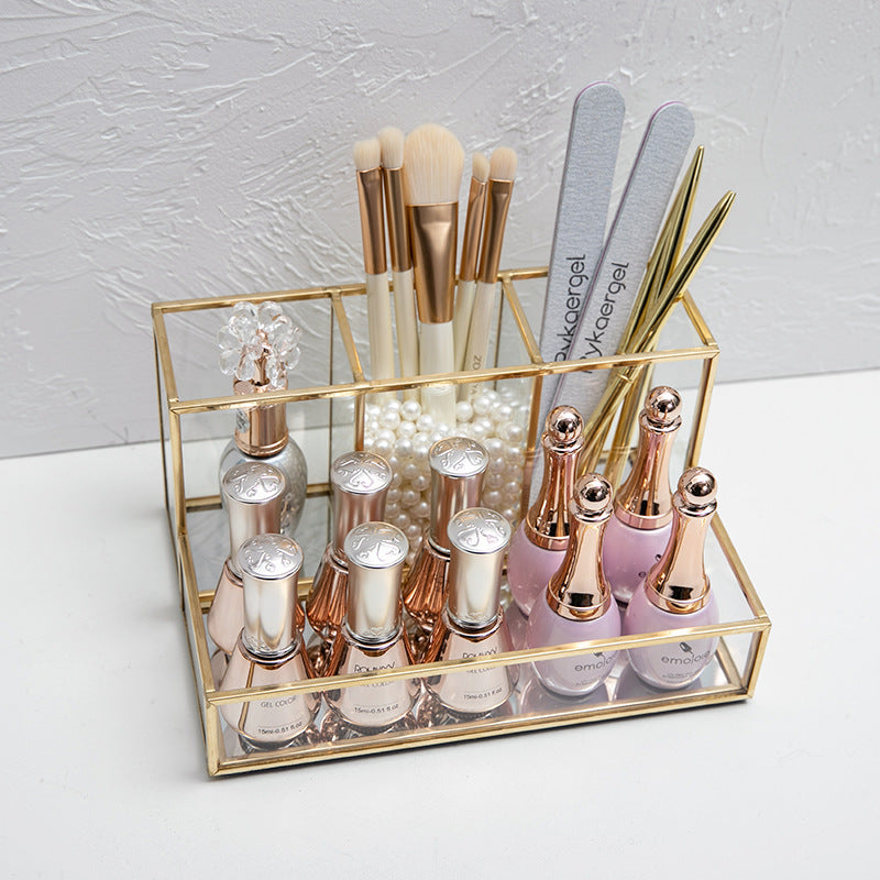 Glas Make-Up Organizer