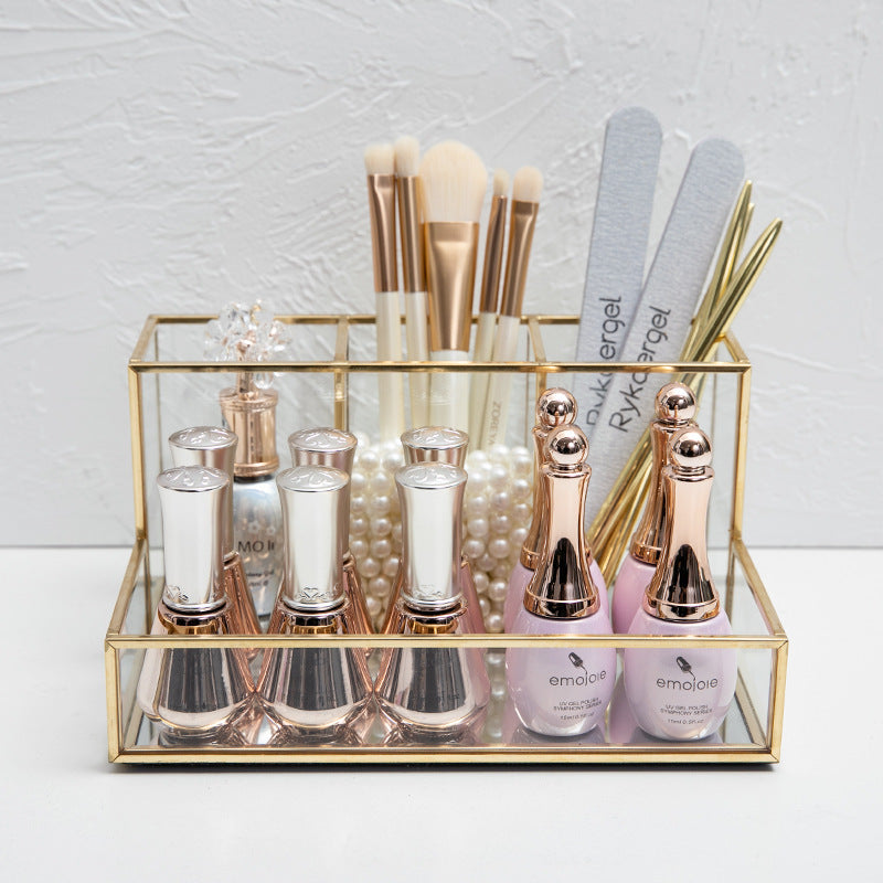 Glas Make-Up Organizer