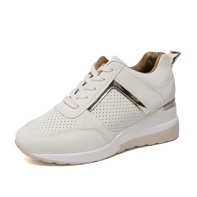 Frauen-Sneakers für Freizeit und Sport mit erhöhter Innensohle