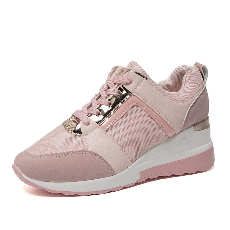 Frauen-Sneakers für Freizeit und Sport mit erhöhter Innensohle