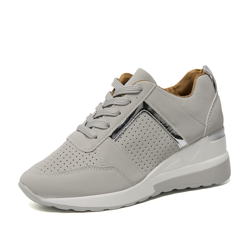 Frauen-Sneakers für Freizeit und Sport mit erhöhter Innensohle