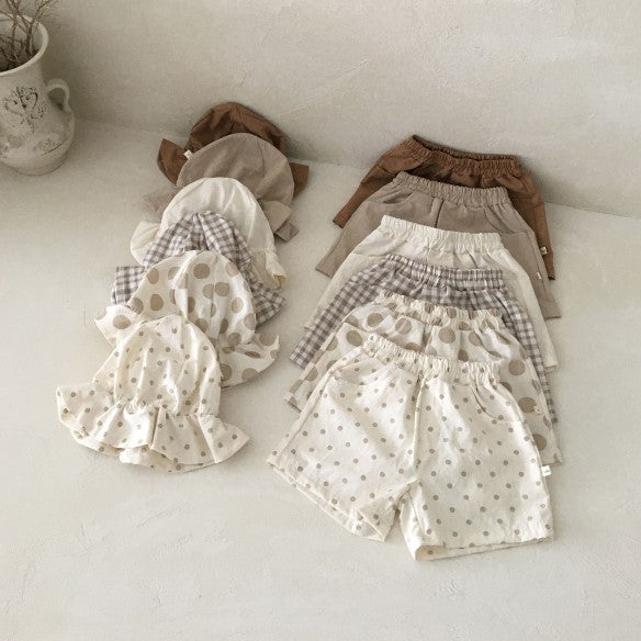 Baby Kleidung aus Baumwolle und Leinen Shorts