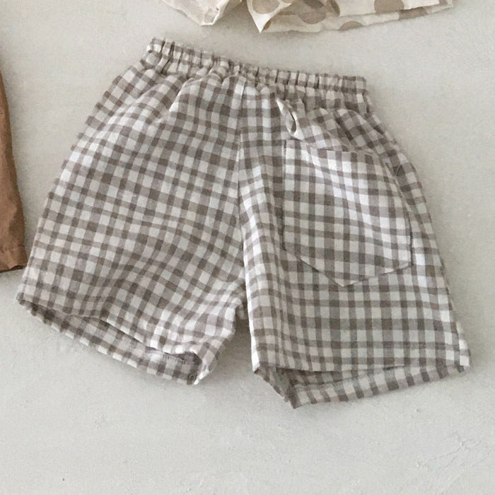 Baby Kleidung aus Baumwolle und Leinen Shorts