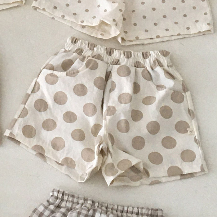 Baby Kleidung aus Baumwolle und Leinen Shorts