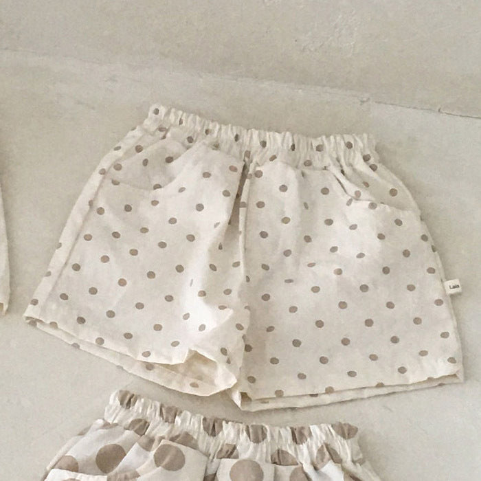 Baby Kleidung aus Baumwolle und Leinen Shorts