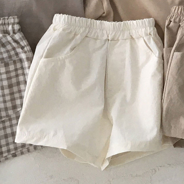 Baby Kleidung aus Baumwolle und Leinen Shorts