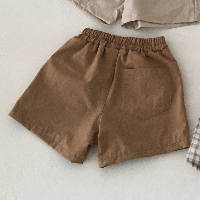 Baby Kleidung aus Baumwolle und Leinen Shorts