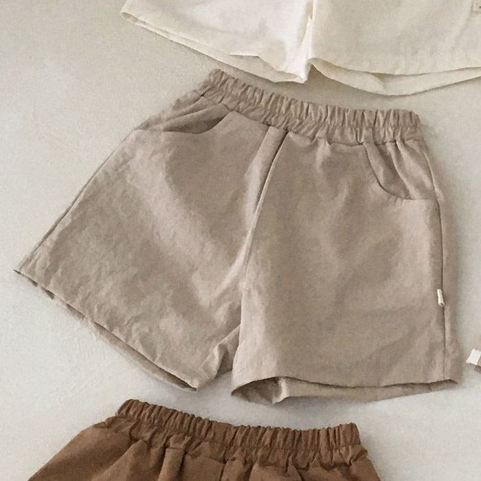 Baby Kleidung aus Baumwolle und Leinen Shorts