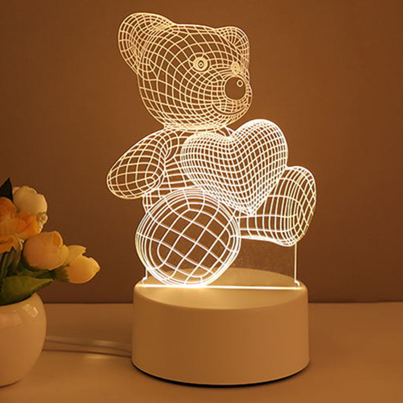 3D Lamp Acrylic USB LED Lights Neon Sign