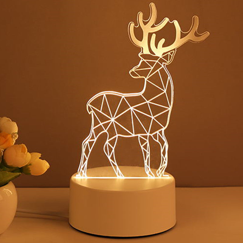 3D Lamp Acrylic USB LED Lights Neon Sign