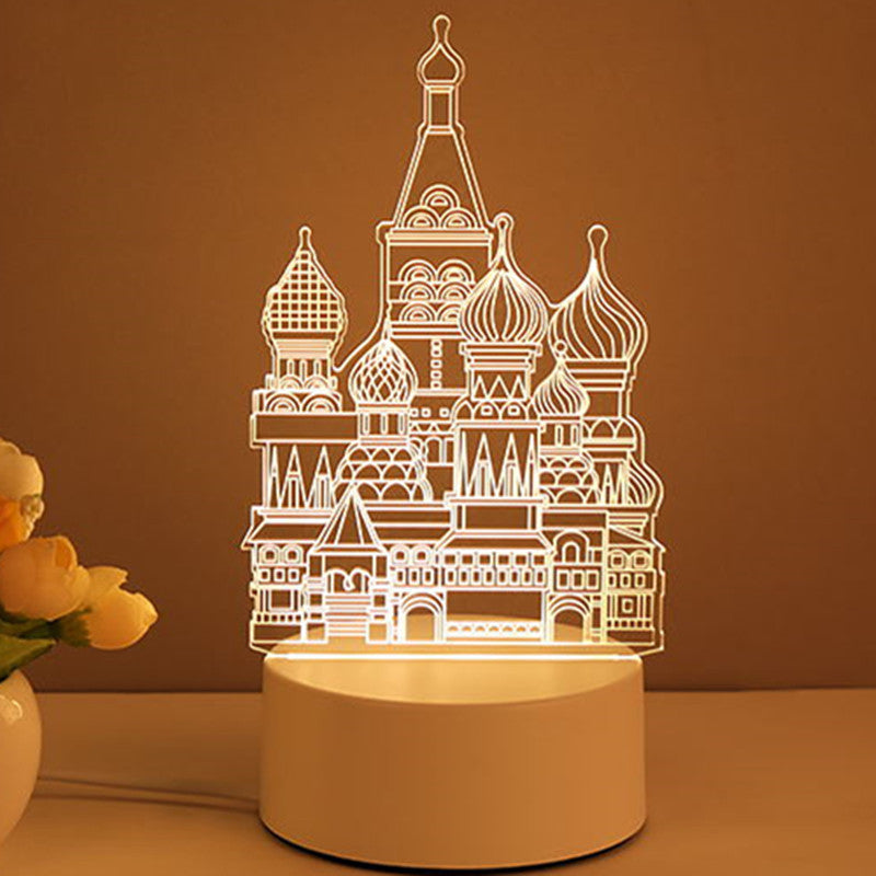 3D Lamp Acrylic USB LED Lights Neon Sign