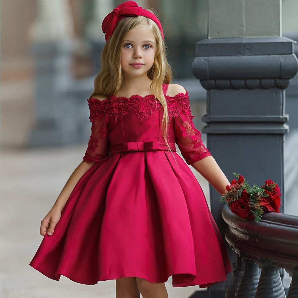 Mädchen Fest Kleid