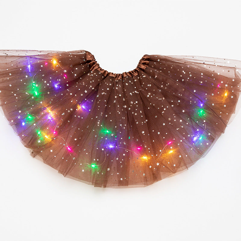 Magischer und leuchtender LED-Prinzessin-Rock