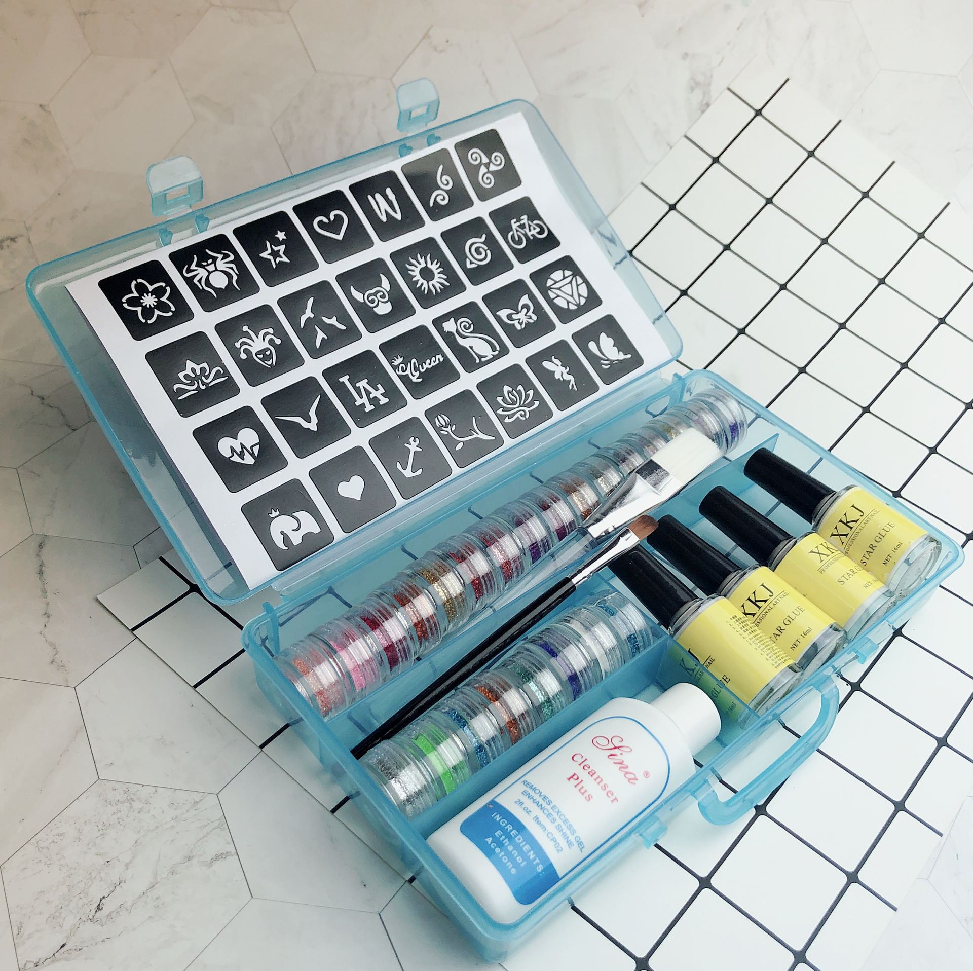 Fantasy Goldpulver Tattoopasten Set