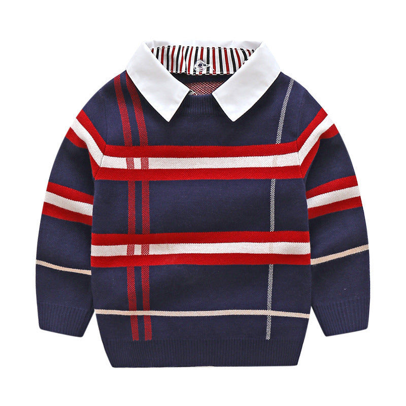 Jacquardpullover für Jungen