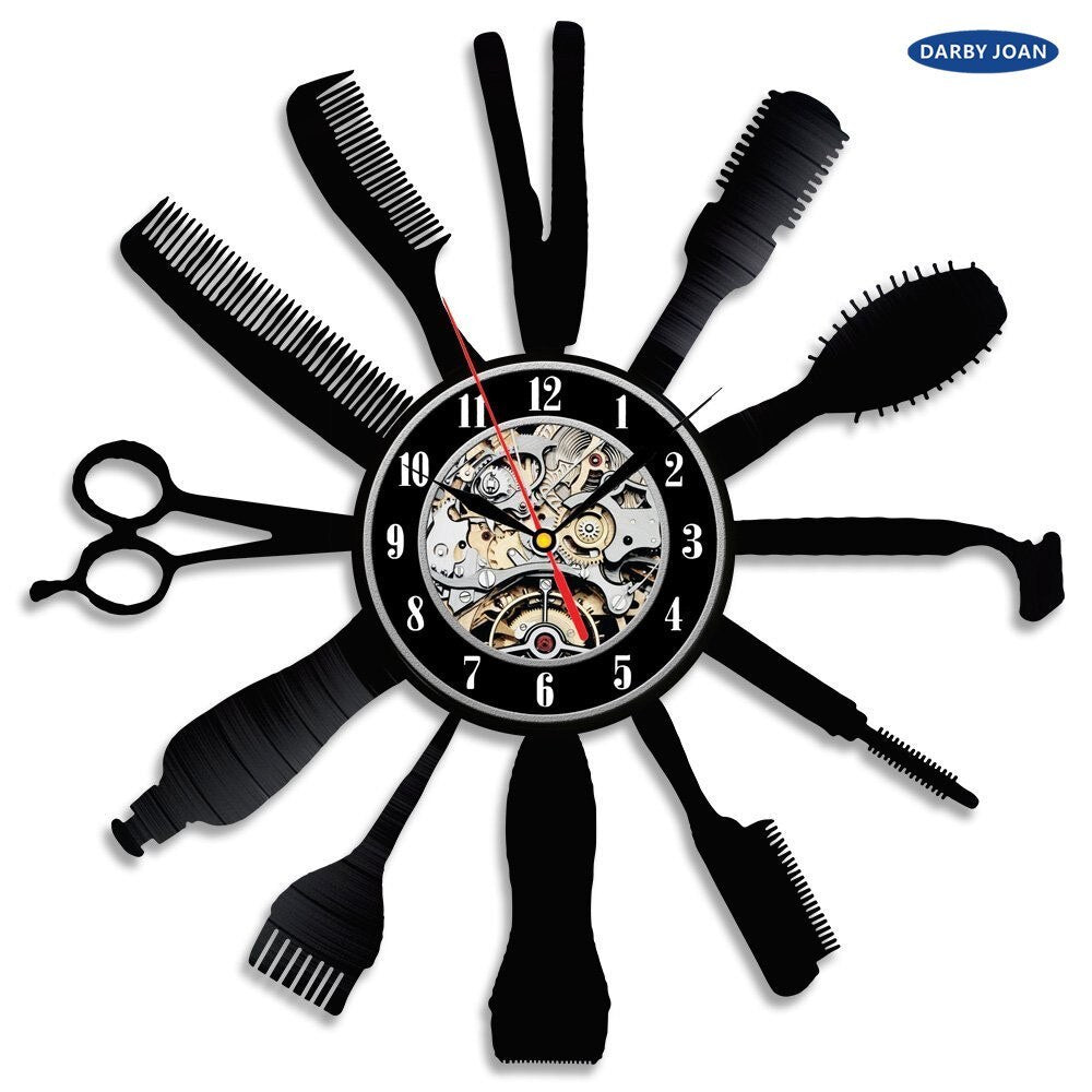 Moderner Coiffeur Salon Wanduhr