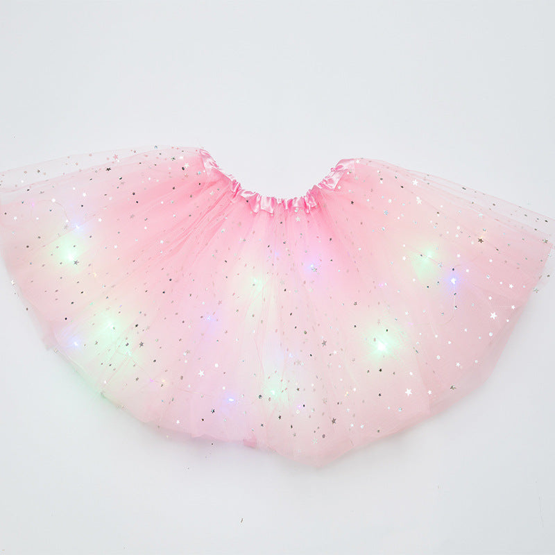 Magischer und leuchtender LED-Prinzessin-Rock