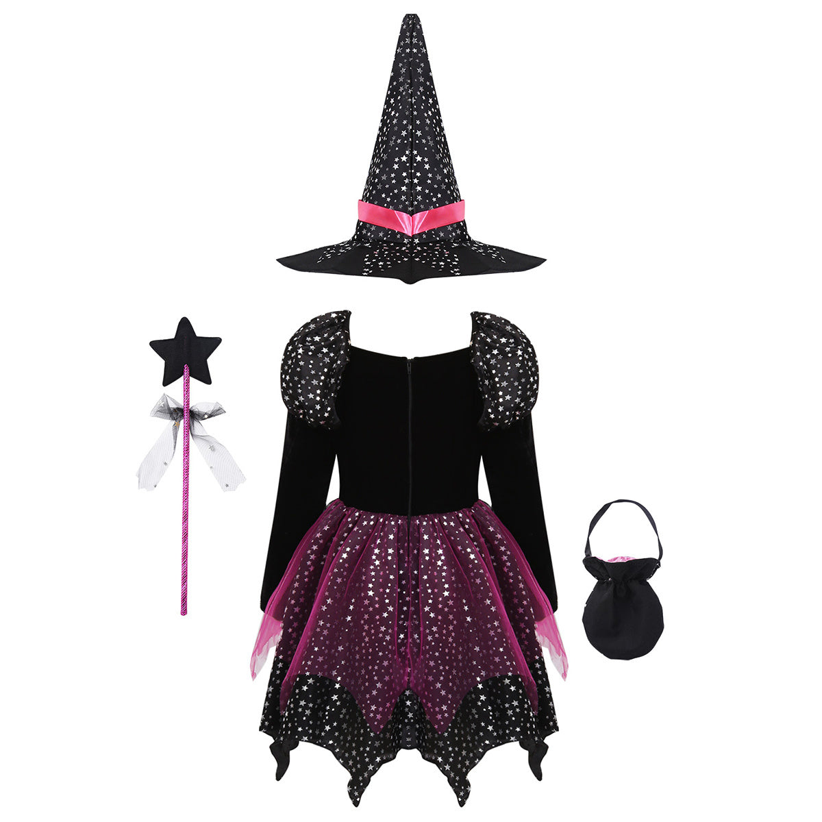 Halloween Kinder Hexen Kostüm