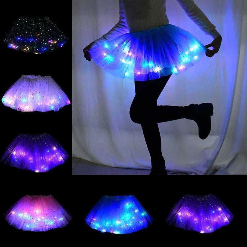 Magischer und leuchtender LED-Prinzessin-Rock
