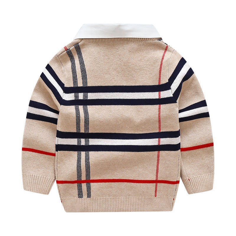 Jacquardpullover für Jungen