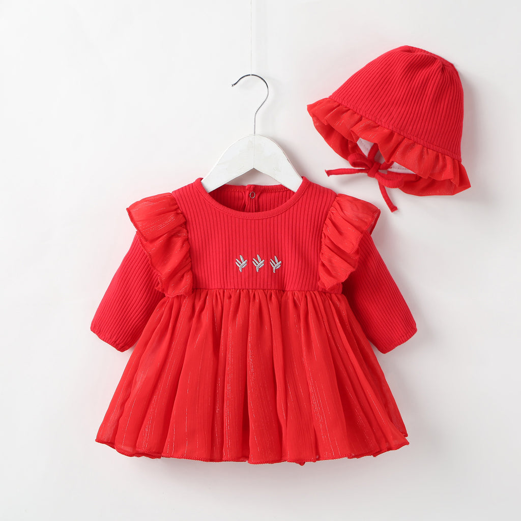 Flauschiges Baby-Prinzessinnenkleid