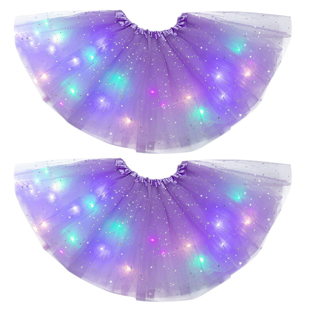 Magischer und leuchtender LED-Prinzessin-Rock