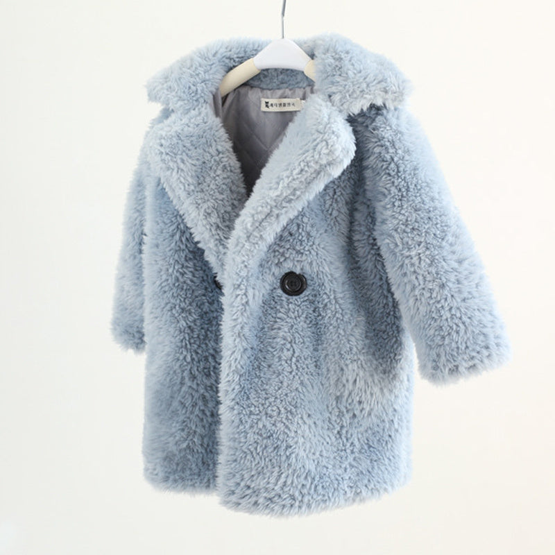 Baby Mädchen Pelzmantel