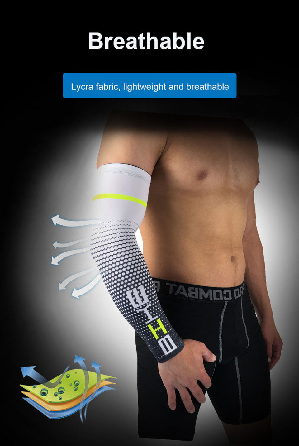 Atmungsaktive Armschützer für Outdoor-Radsport