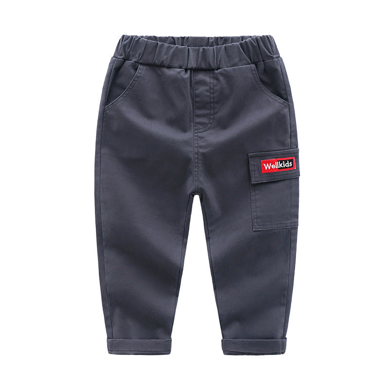 Slim fit Freizeithose aus Baumwolle für Kinder