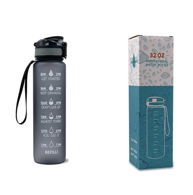 1L Tritan-Wasserflasche mit Zeitmarkierung