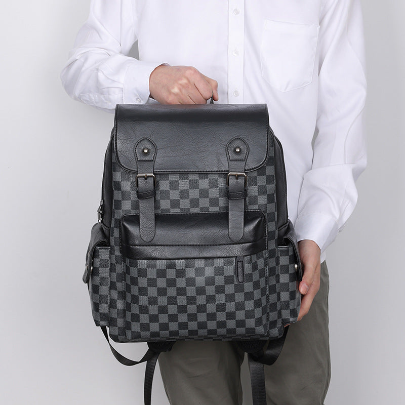 Grosser Reise- und Freizeitrucksack mit Karomuster