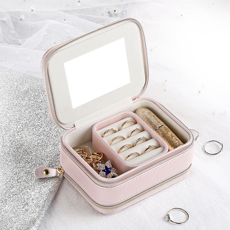 Aufbewahrungsbox für Schmuck aus Leder