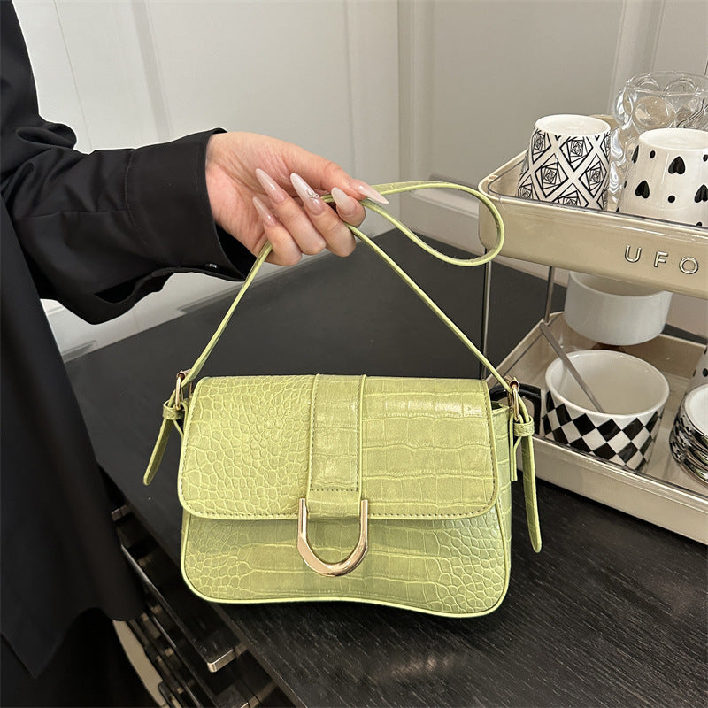 Modische Damen-Umhängetasche mit Vachette-Verschluss