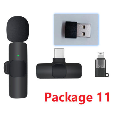 Kabelloses 360° Lavalier Mikrofon für Handy