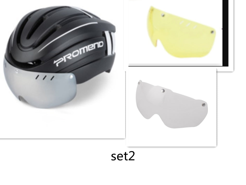 Fahrradhelm mit integrierter Brille