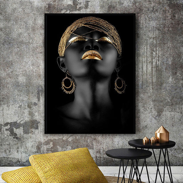 African Woman Deco Gemälde