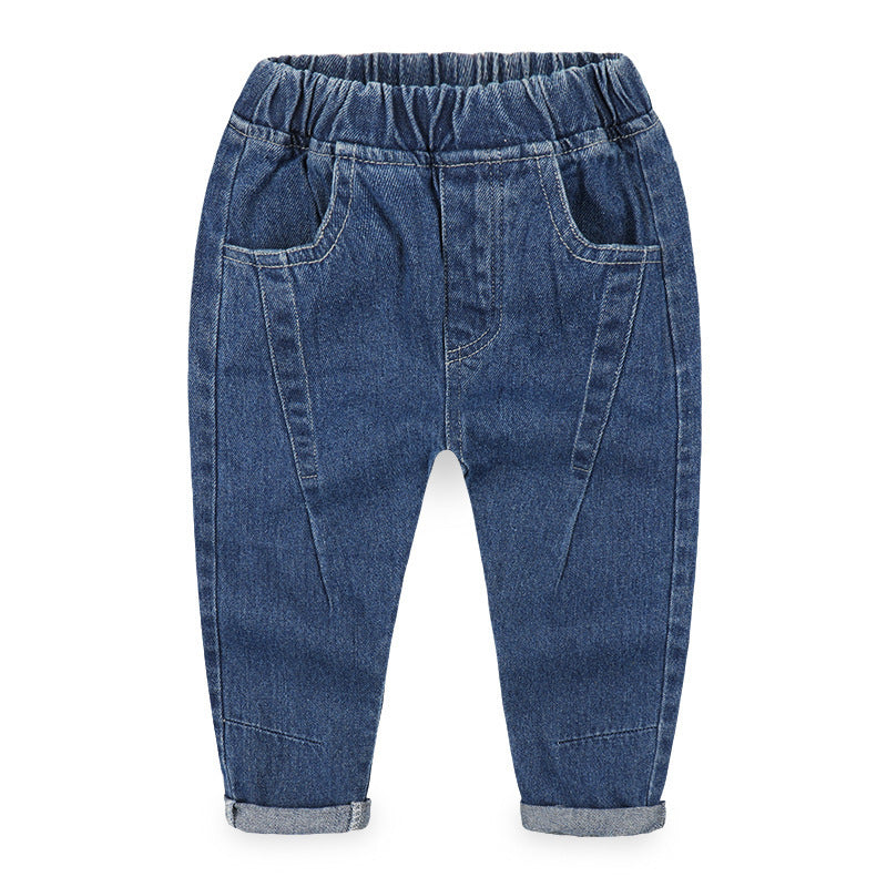 Jungen schwarze Jeans lang