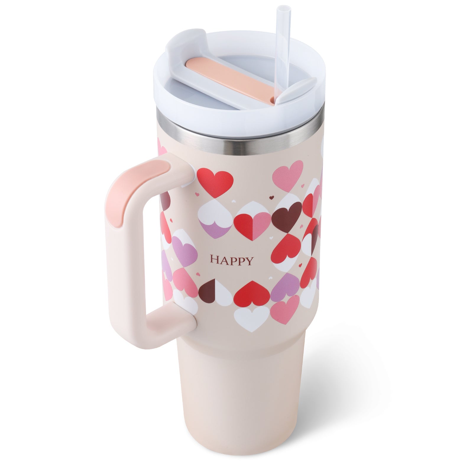Thermobecher mit Strohhalm
