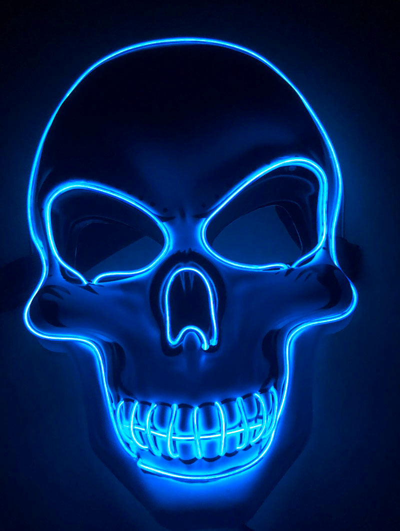 Halloween Skelettmaske LED