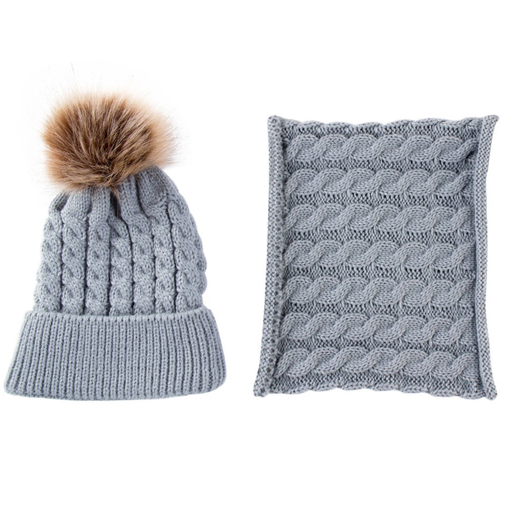 Baby Wintermütze + Schal Set